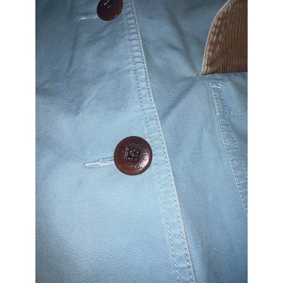Vintage L.L Bean Blue Barn chore jacket lined corduroy collar canvas women sz XL - Picture 4 of 11